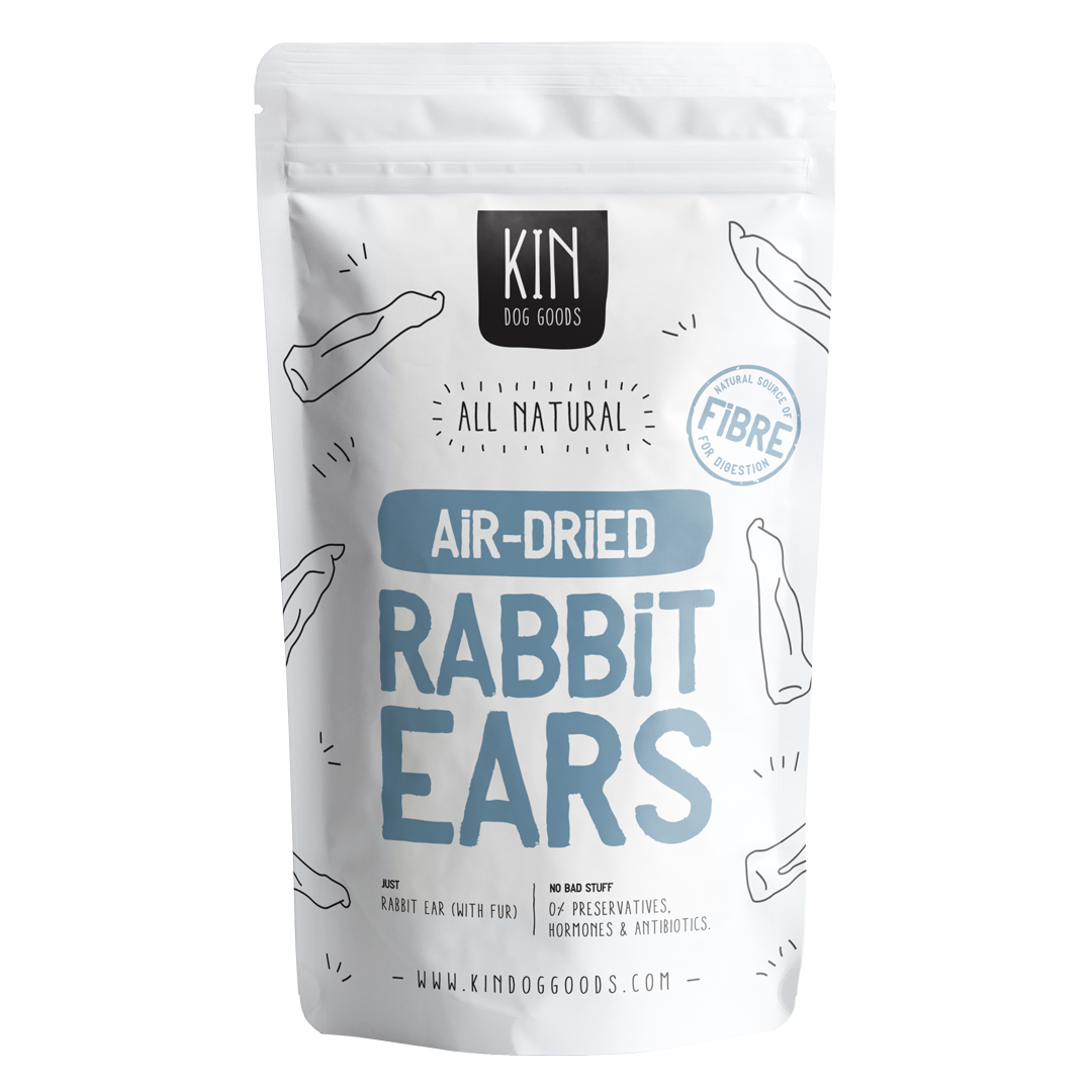 Air Dried Rabbit Ears KIN DOG GOODS Air Dried Rabbit Ears KIN DOG GOODS