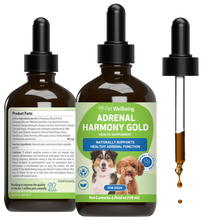 Load image into Gallery viewer, Adrenal Harmony Gold - Supports Cortisol Levels &amp; Adrenal Function in Dogs
