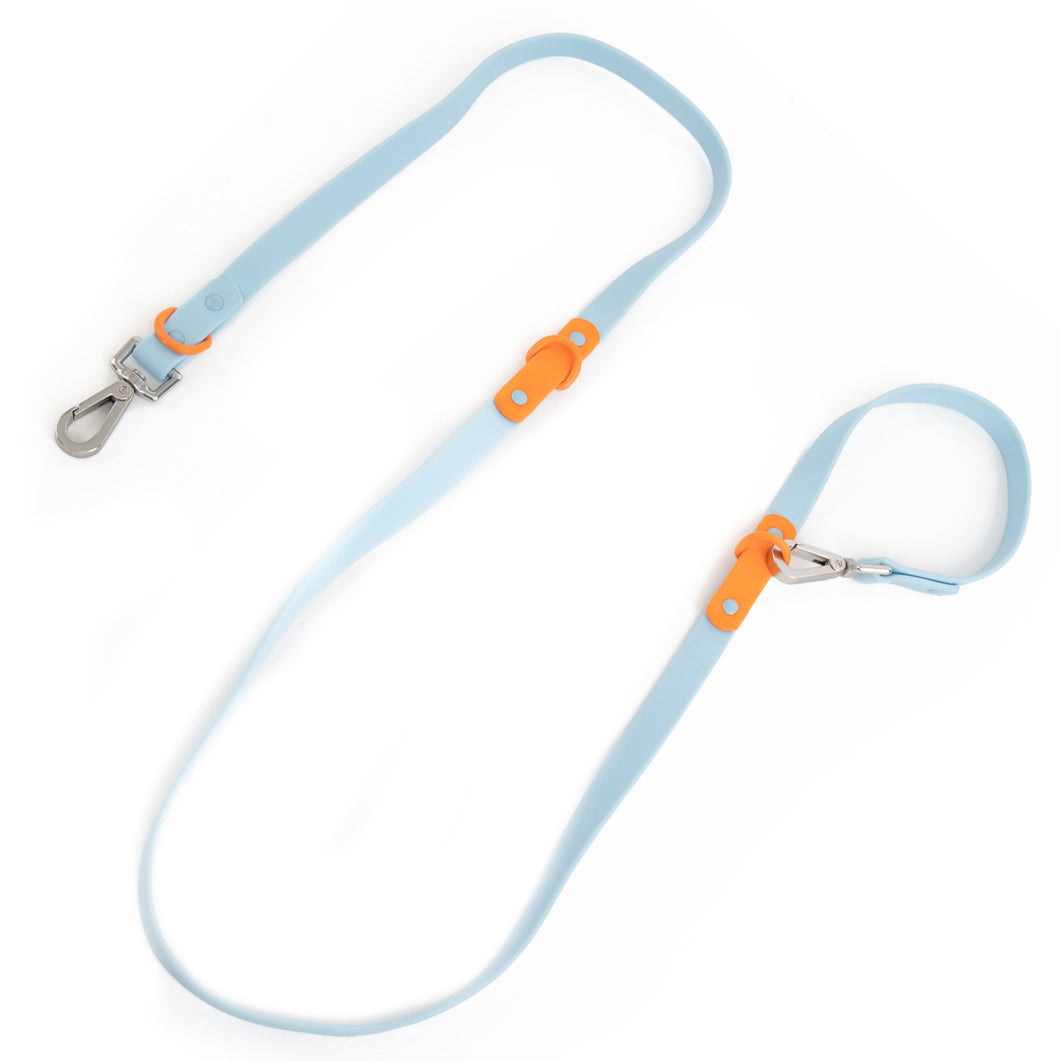 The Fritz Leash -  Baby Blue Orange