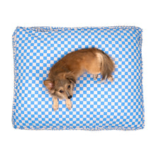 Load image into Gallery viewer, KIN Bed Rectangle - Blue Checkers
