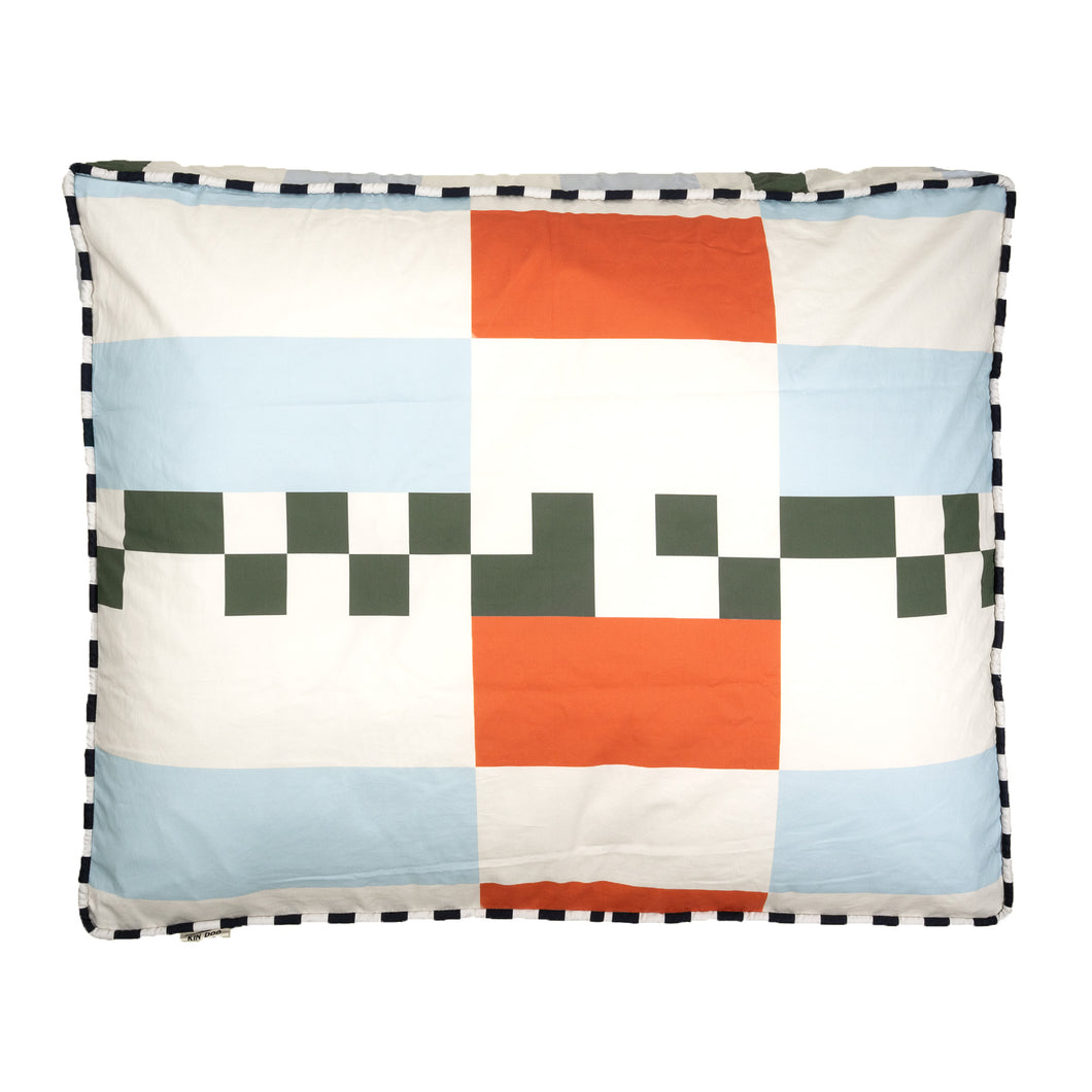 KIN Bed Rectangle - Signal Blue Orange