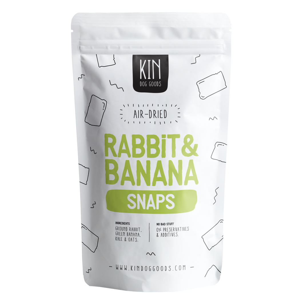 Rabbit & Banana Snaps – KIN DOG GOODS