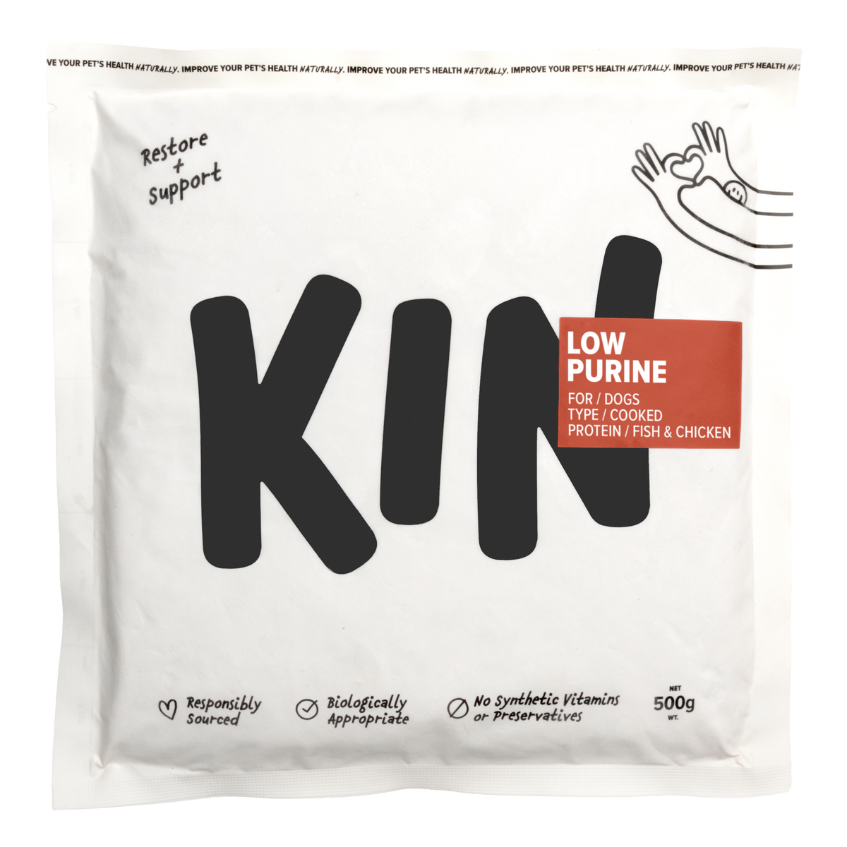 Low Kin Onn Low Purine 500g (Restore & Support Range) – KIN DOG GOODS