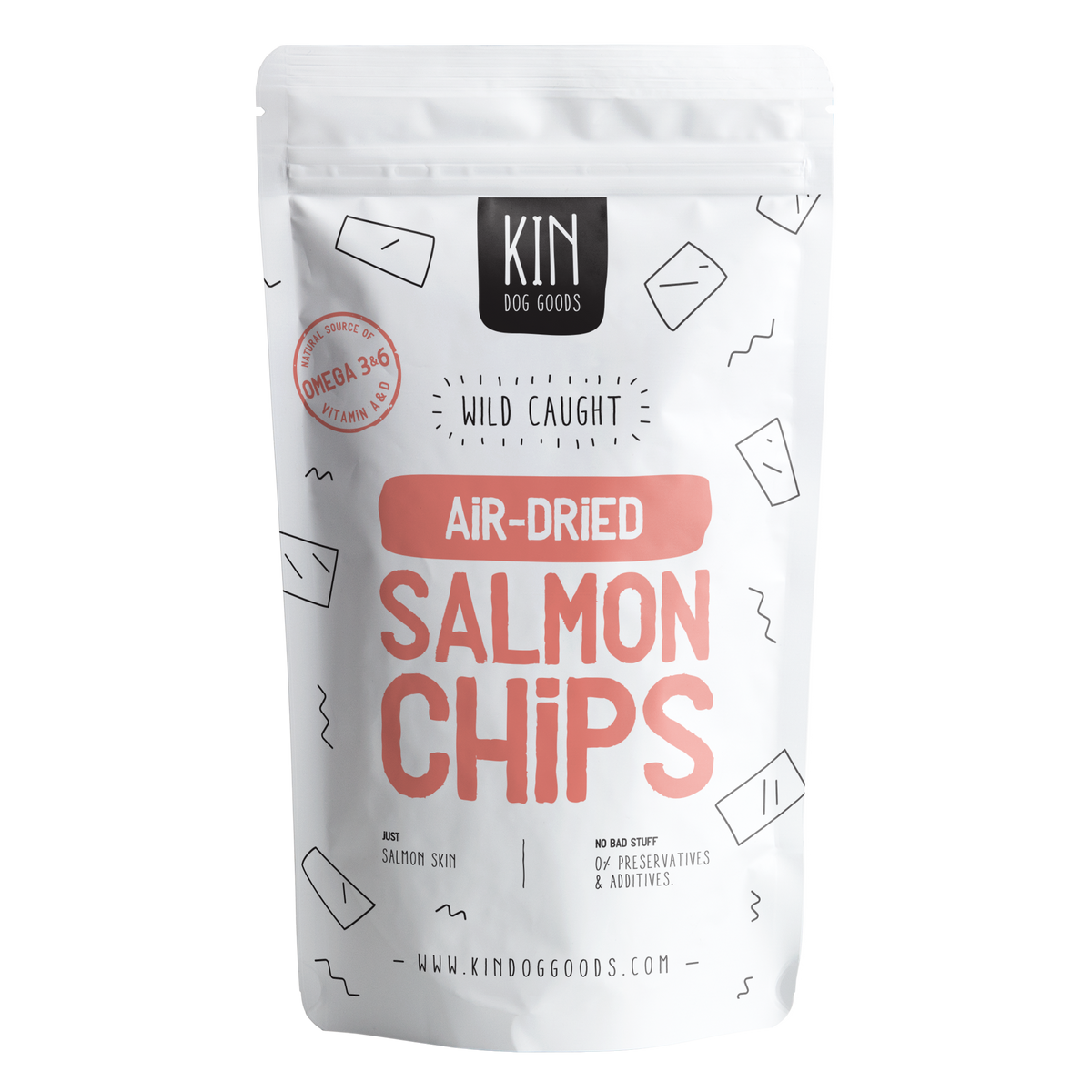 Air Dried Salmon Chips KIN DOG GOODS