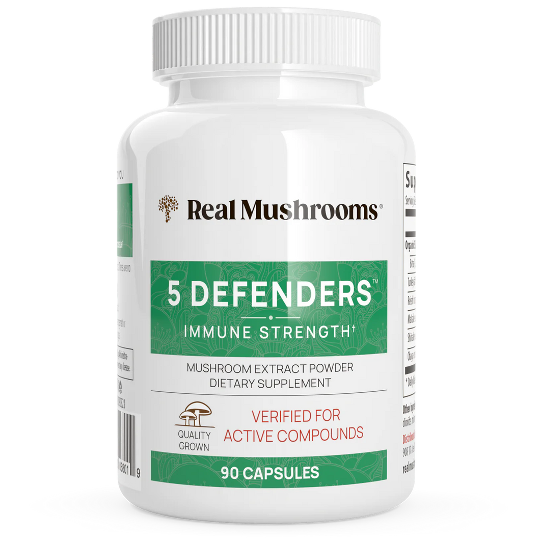 5 Defenders Organic Mushroom Blend Capsules