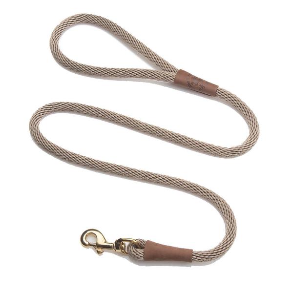 Snap Leash 1/2 x 4 - Tan