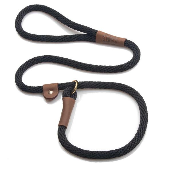 Slip Leash 1/2 x 6 - Black