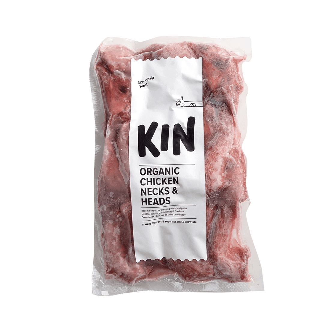 Organic Chicken Necks + Heads
