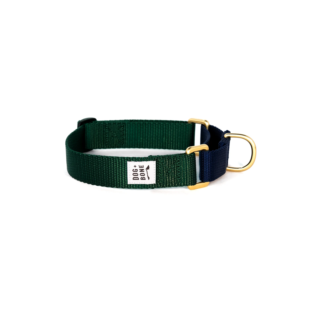 Martingale Collar - Forest & Navy