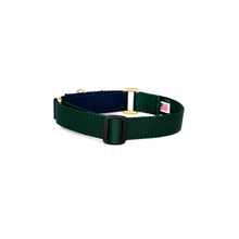 Load image into Gallery viewer, Martingale Collar - Forest &amp; Navy
