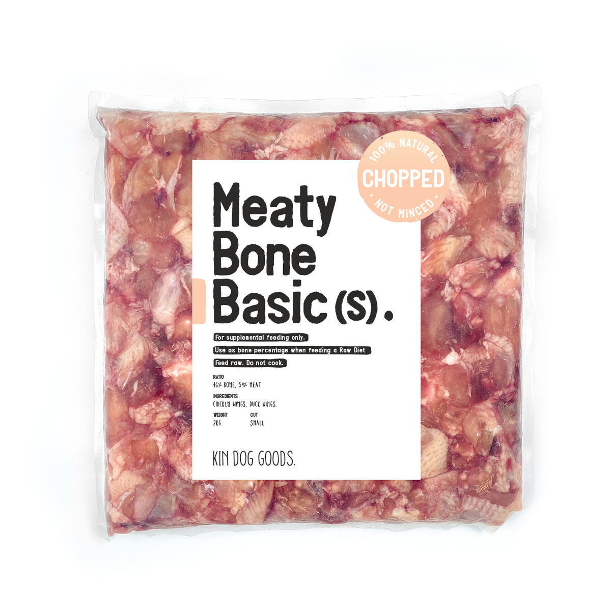 Meaty Bone Basic (S) 2kg KIN DOG GOODS
