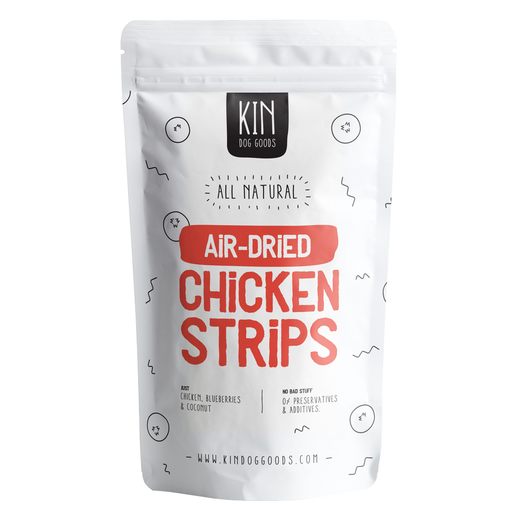 Air-Dried Chicken Strips – KIN DOG GOODS