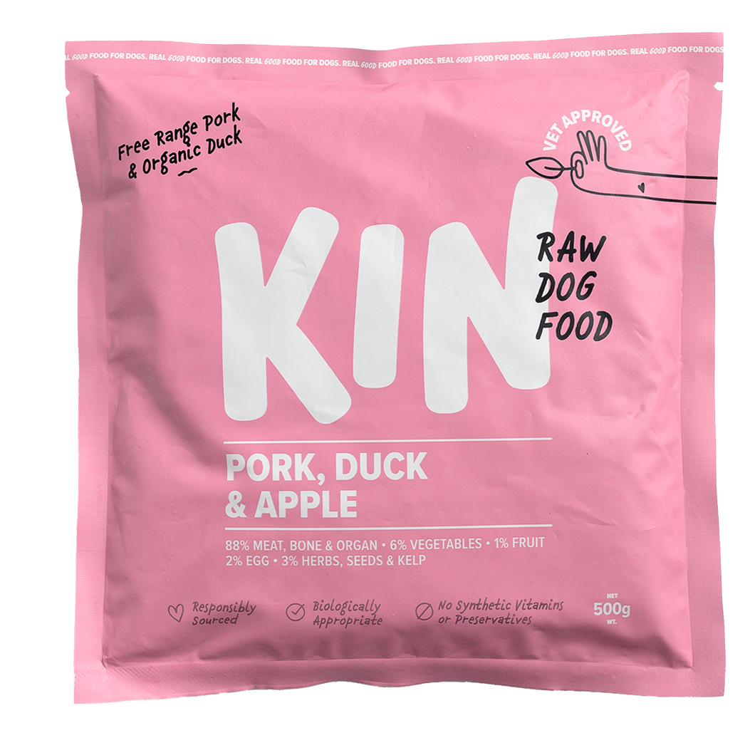 Pork, Duck & Apple 500g (Organic)